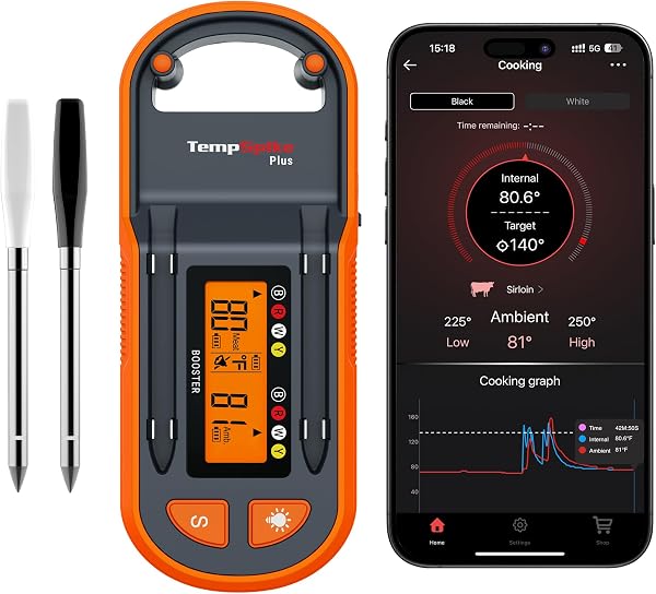 TempPro TempSpike Wireless Meat Thermometer — Dual Probe